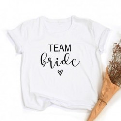 Team Bride Print Women Short Sleeve T Shirts Bachelorette Wedding Party Graphic T-shirt Harajuku Tshirt Female Tees Tops Hipster