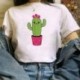 Summer Fashion Shirt Love Is Cike a Cactus T Shirt Women Tops Base O-neckwhite Tees Funny Lnteresting Girls Tshirt Gothic