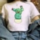 Summer Fashion Shirt Love Is Cike a Cactus T Shirt Women Tops Base O-neckwhite Tees Funny Lnteresting Girls Tshirt Gothic